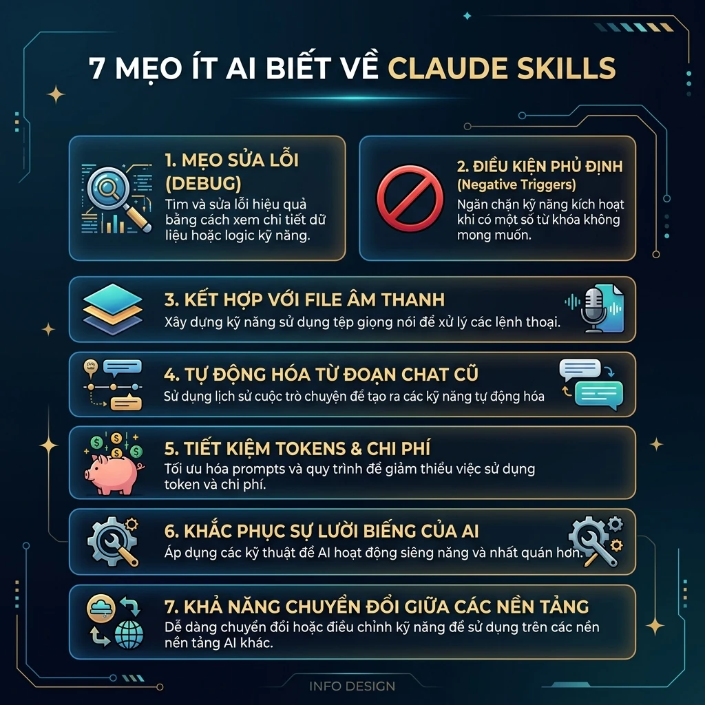 7 mẹo ít ai biết về Claude Skills